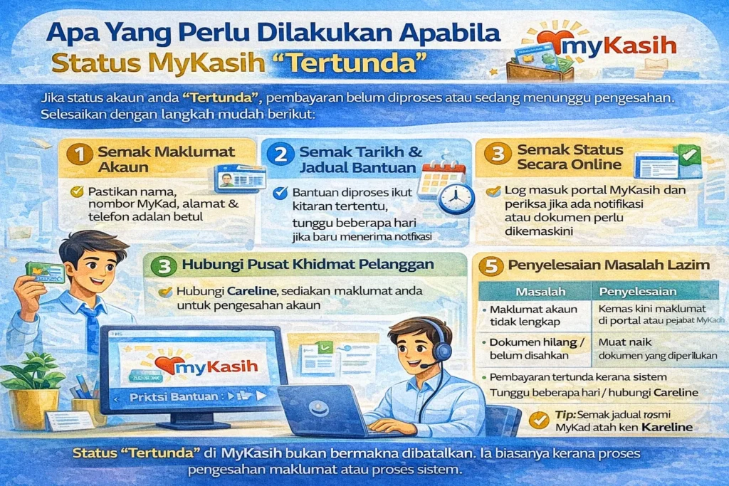 Apa Yang Perlu Dilakukan Apabila Status MyKasih "Tertunda"