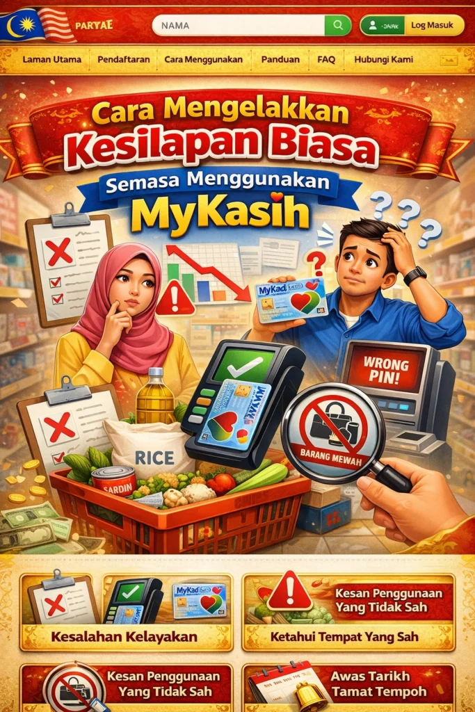 Cara Mengelakkan Kesilapan Biasa Semasa Menggunakan MyKasih