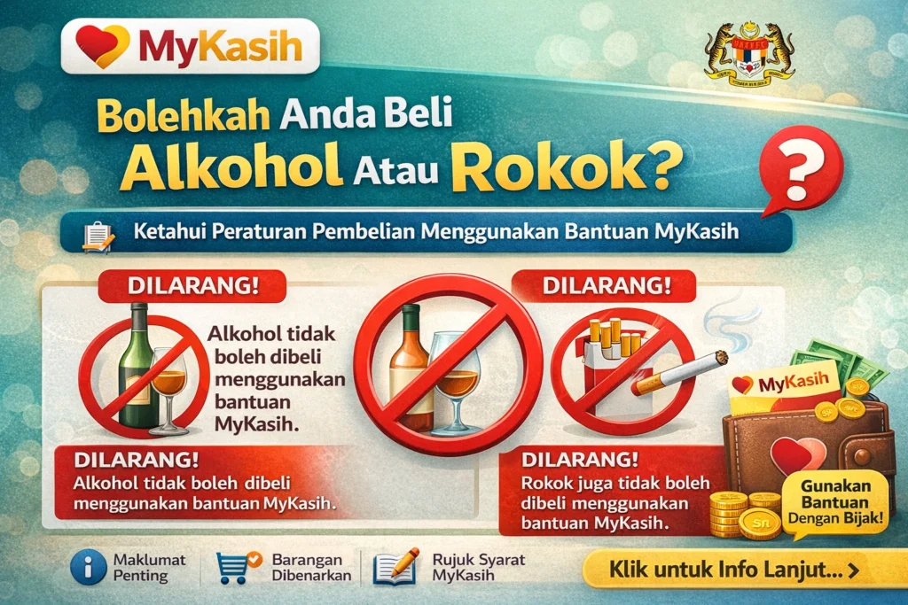 MyKasih: Bolehkah Anda Beli Alkohol Atau Rokok?