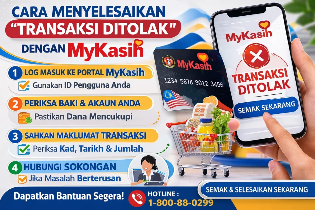 Cara Menyelesaikan "Transaksi Ditolak" Dengan MyKasih