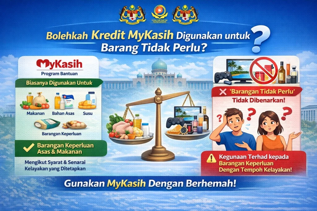 Bolehkah Kredit MyKasih Digunakan untuk Barang Tidak Perlu?