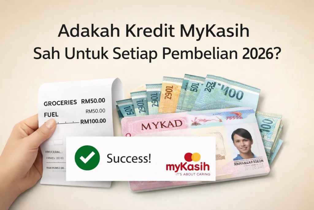 Adakah Kredit MyKasih Sah Untuk Setiap Pembelian 2026 ?