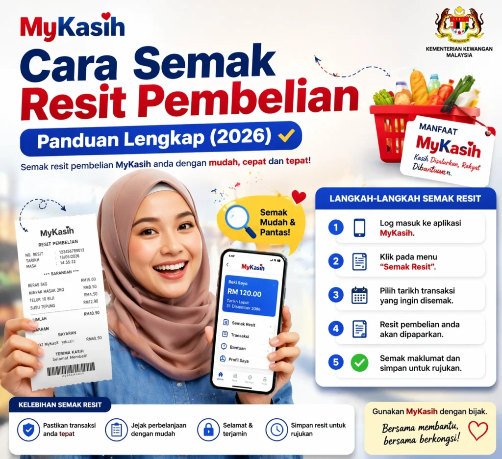 MyKasih: Cara Semak Resit Pembelian – Panduan Lengkap (2026)