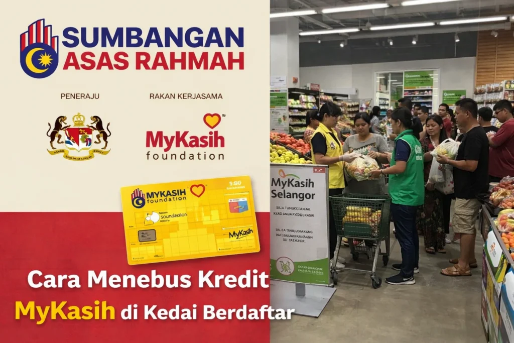 Cara Menebus Kredit MyKasih di Kedai Berdaftar