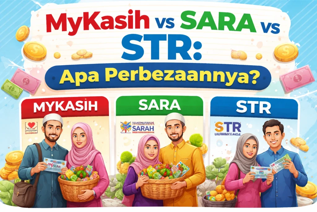 MyKasih vs SARA vs STR: Apa Perbezaannya?