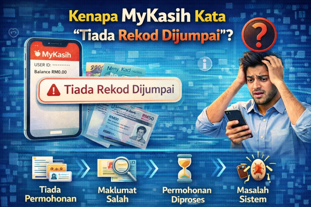 Kenapa MyKasih Kata “Tiada Rekod Dijumpai”?