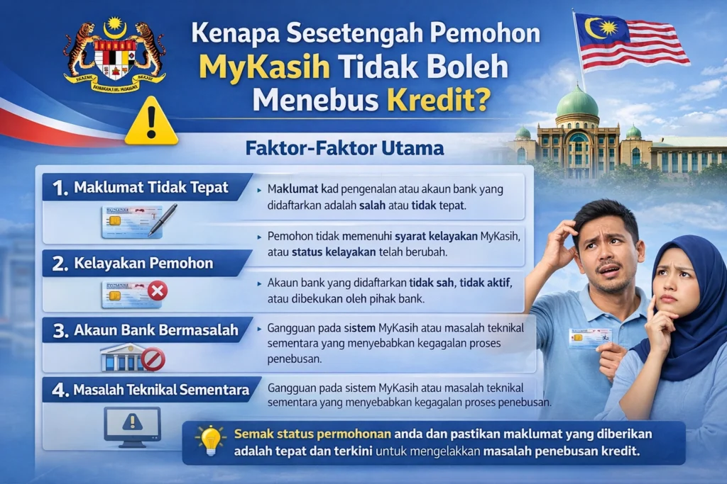Kenapa Sesetengah Pemohon MyKasih Tidak Boleh Menebus Kredit?