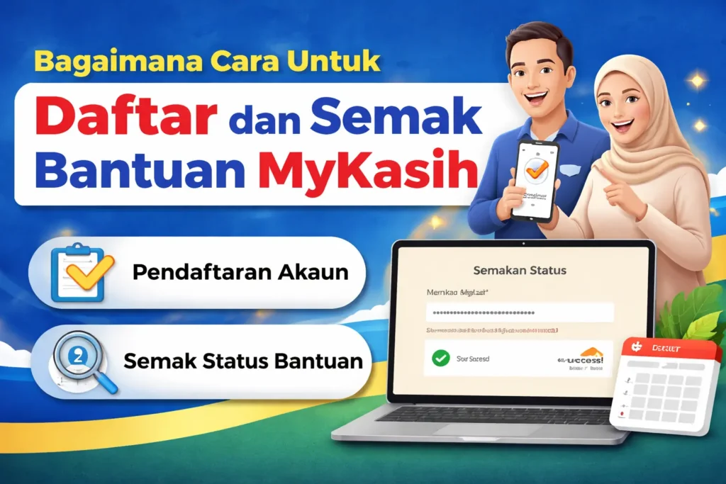 Bagaimana Cara Untuk Daftar dan Semak Bantuan MyKasih