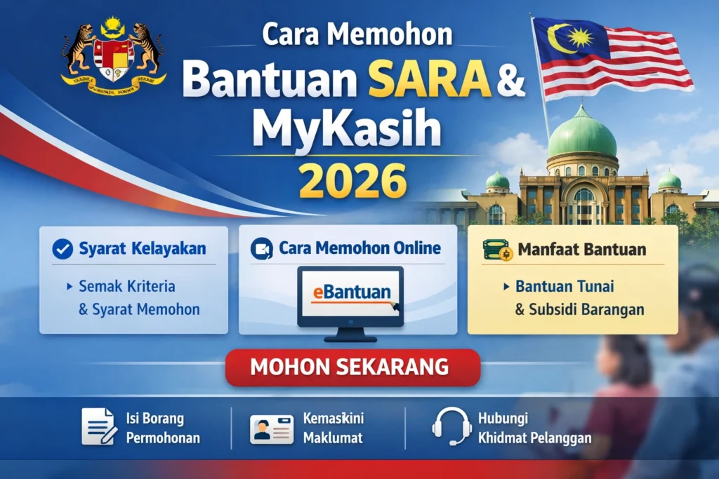 Cara Memohon Bantuan SARA & MyKasih 2026