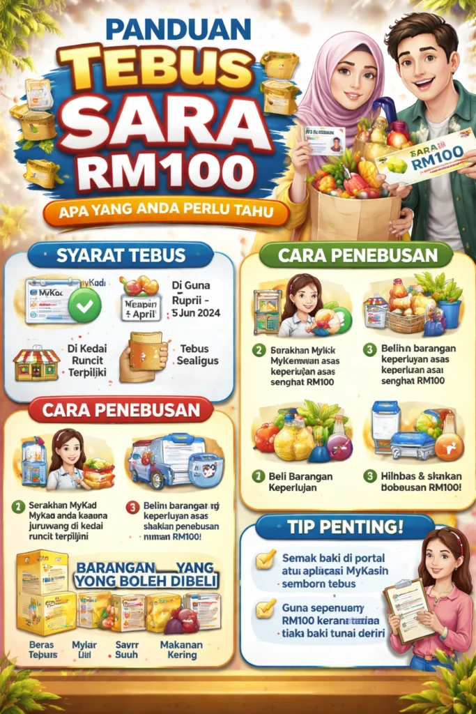 Panduan Tebus SARA RM100: Apa Yang Anda Perlu Tahu