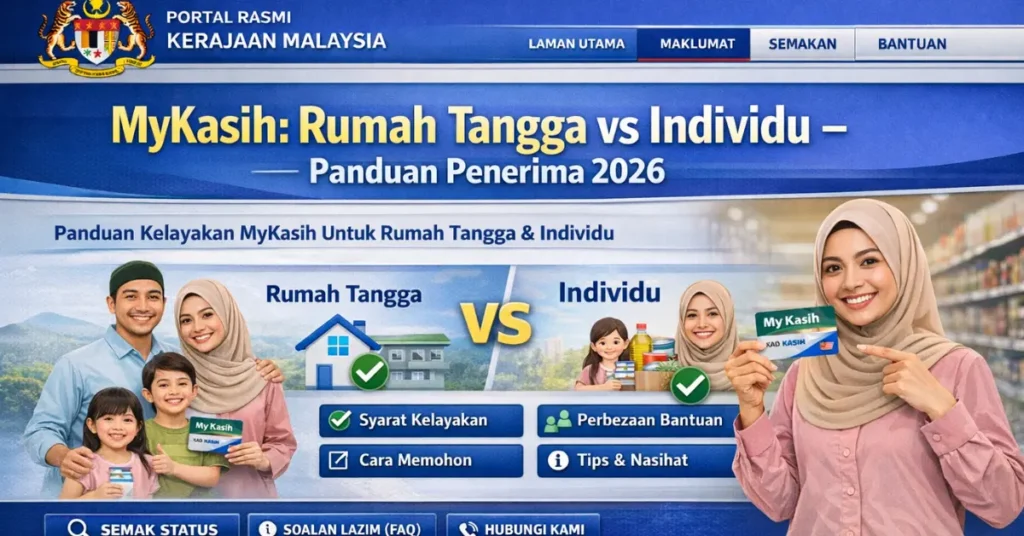 MyKasih: Rumah Tangga vs Individu – Panduan Penerima 2026