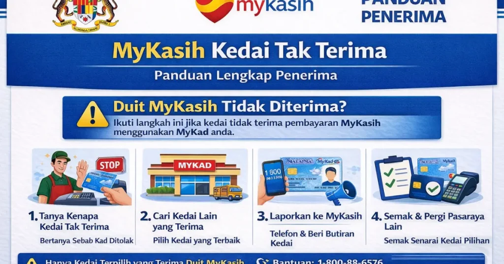 MyKasih Kedai Tak Terima – Panduan Lengkap Penerima