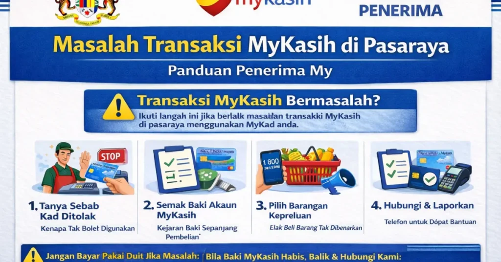 Masalah Transaksi MyKasih di Pasaraya: Panduan Penerima My