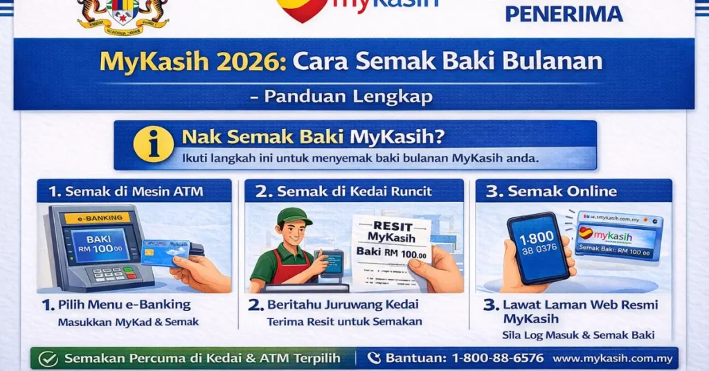 MyKasih 2026: Cara Semak Baki Bulanan – Panduan Lengkap