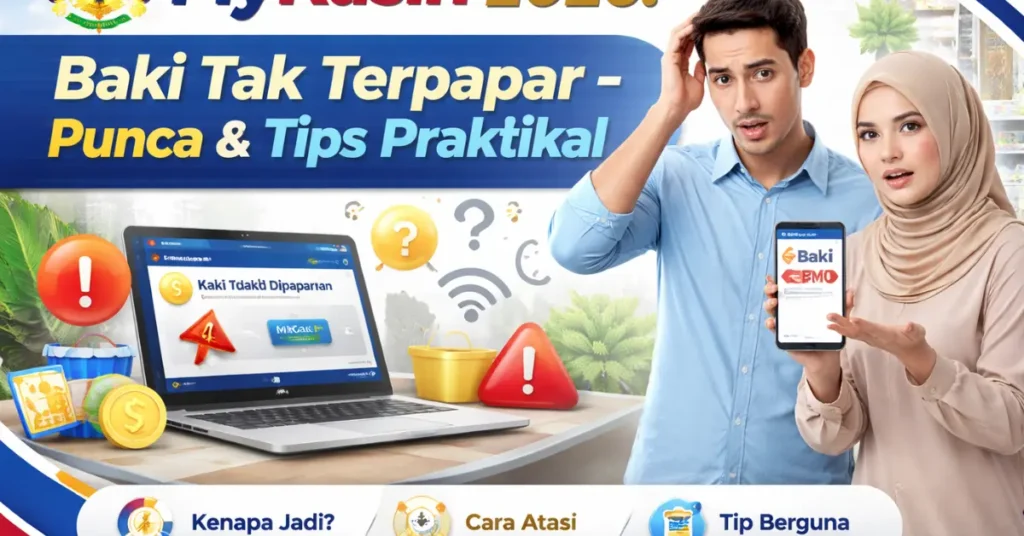 MyKasih 2026: Baki Tak Terpapar – Punca & Tips Praktikal