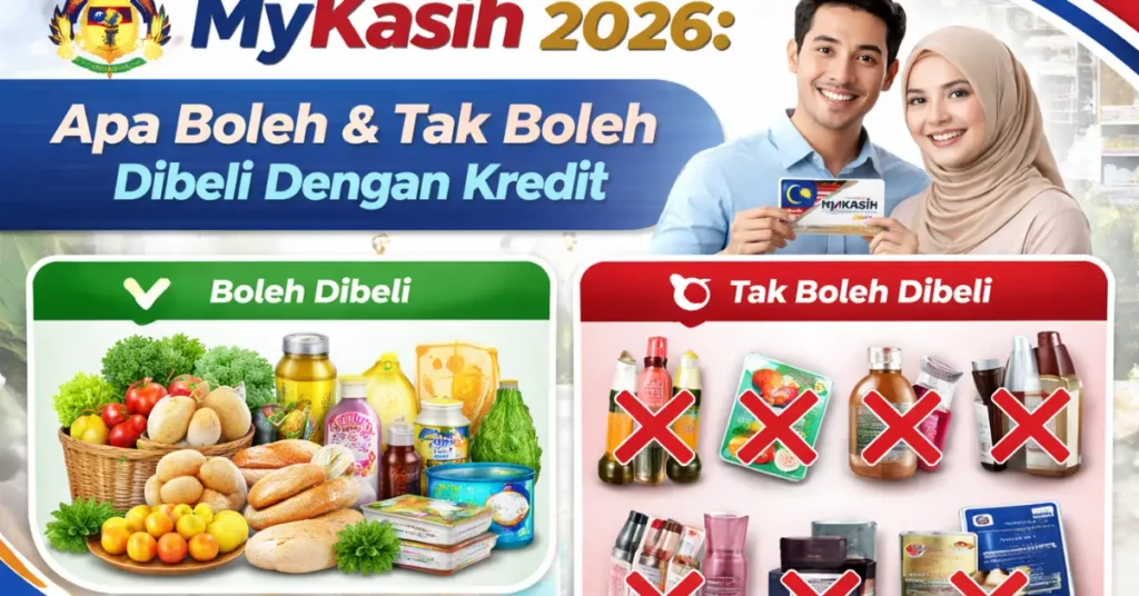 MyKasih 2026: Apa Boleh & Tak Boleh Dibeli Dengan Kredit