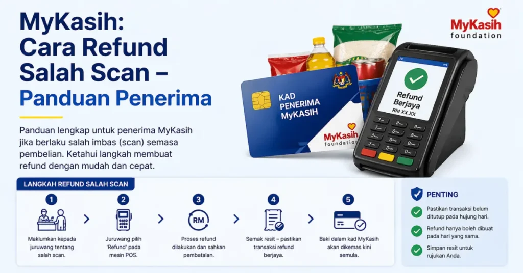 MyKasih: Cara Refund Salah Scan – Panduan Penerima