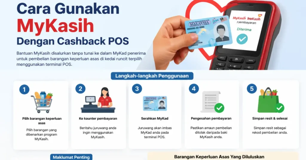 Cara Gunakan MyKasih Dengan Cashback POS