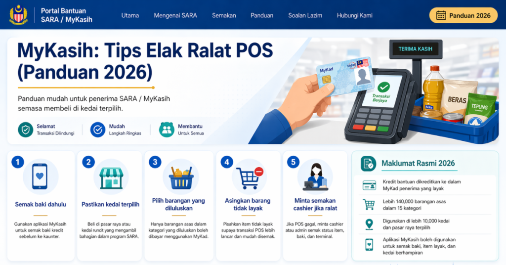 MyKasih: Tips Elak Ralat POS (Panduan 2026)