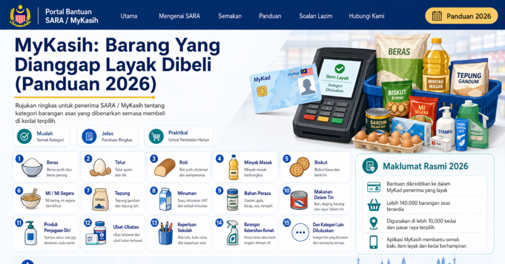 MyKasih: Barang Yang Dianggap Layak Dibeli (Panduan 2026)