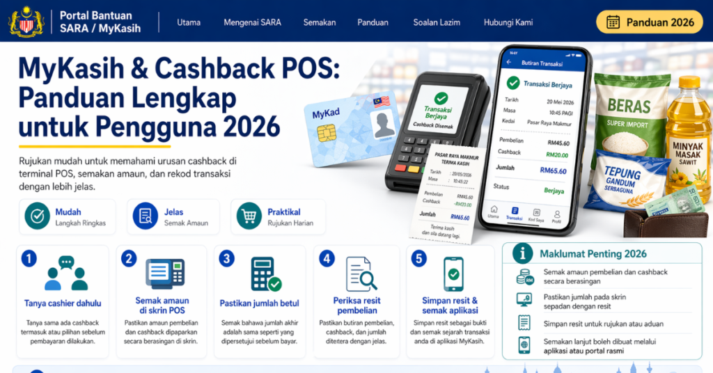 MyKasih & Cashback POS: Panduan Lengkap untuk Pengguna 2026