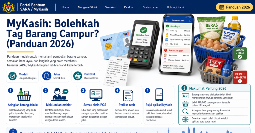 MyKasih: Bolehkah Tag Barang Campur? (Panduan 2026)