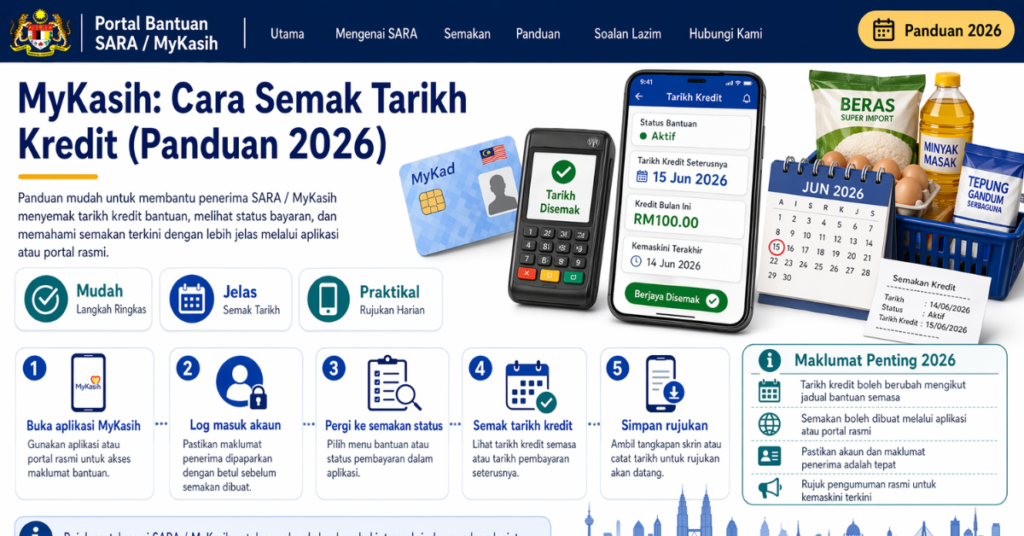 MyKasih: Cara Semak Tarikh Kredit (Panduan 2026)