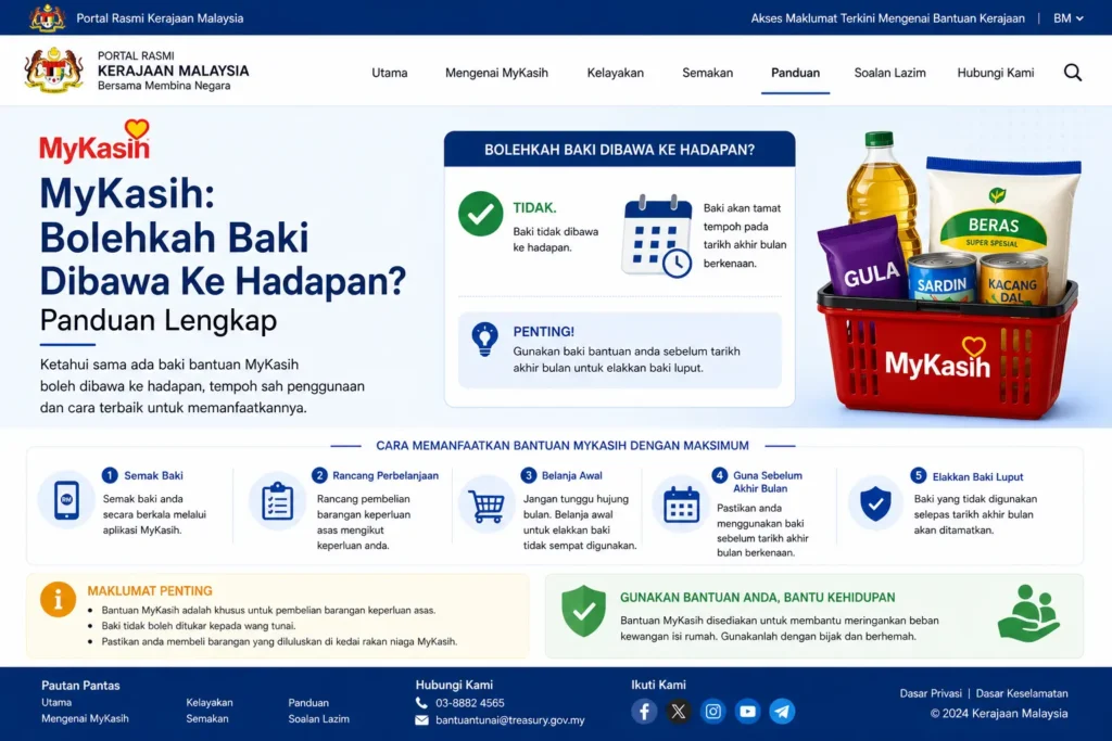 MyKasih: Bolehkah Baki Dibawa Ke Hadapan? Panduan Lengkap