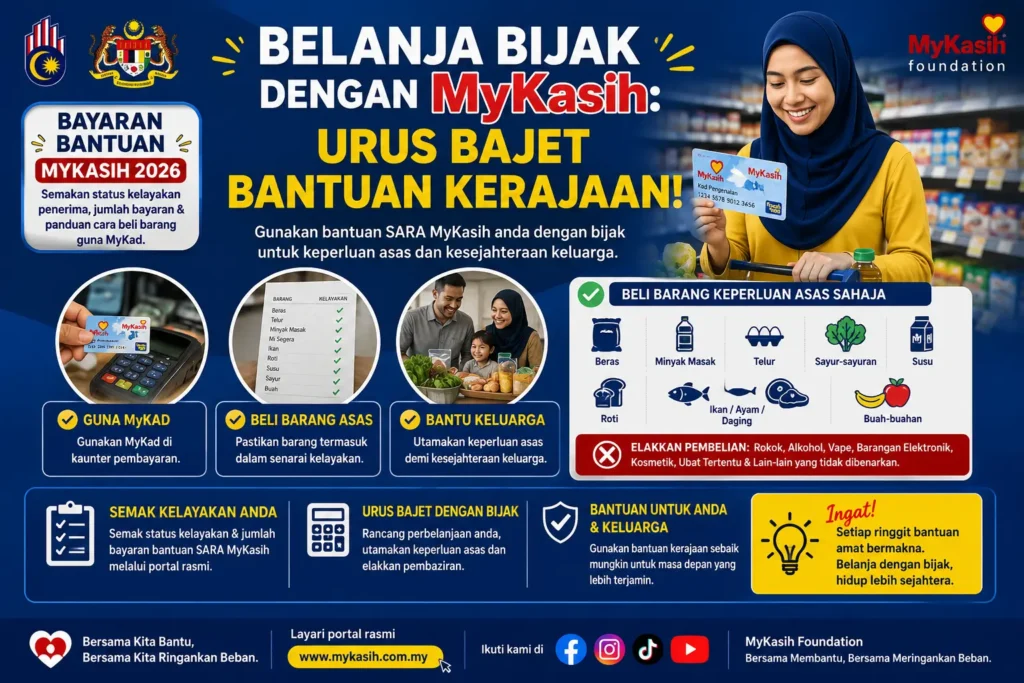 Belanja Bijak dengan MyKasih: Urus Bajet Bantuan Kerajaan!