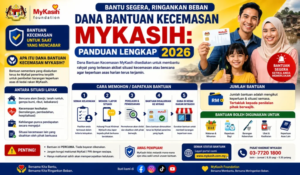 Dana Bantuan Kecemasan MyKasih: Panduan Lengkap 2026