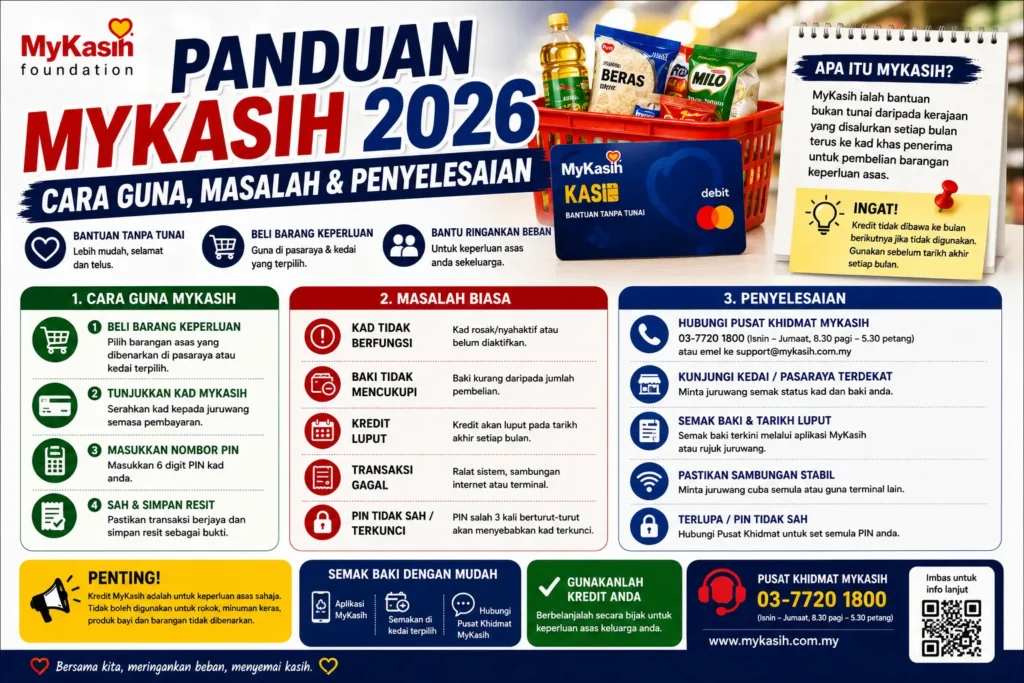 Panduan MyKasih 2026: Cara Guna, Masalah & Penyelesaian