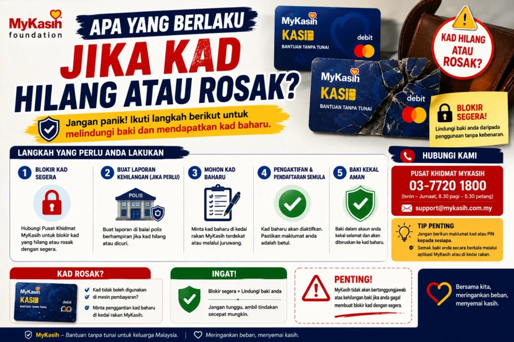 Apa Yang Berlaku Jika Kad Hilang atau Rosak?