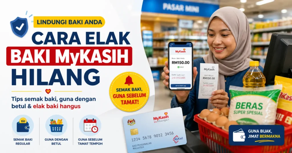 Cara Elak Baki MyKasih Hilang