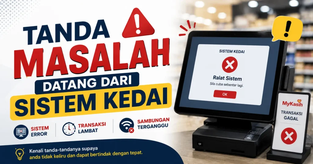 Tanda Masalah Datang Dari Sistem Kedai