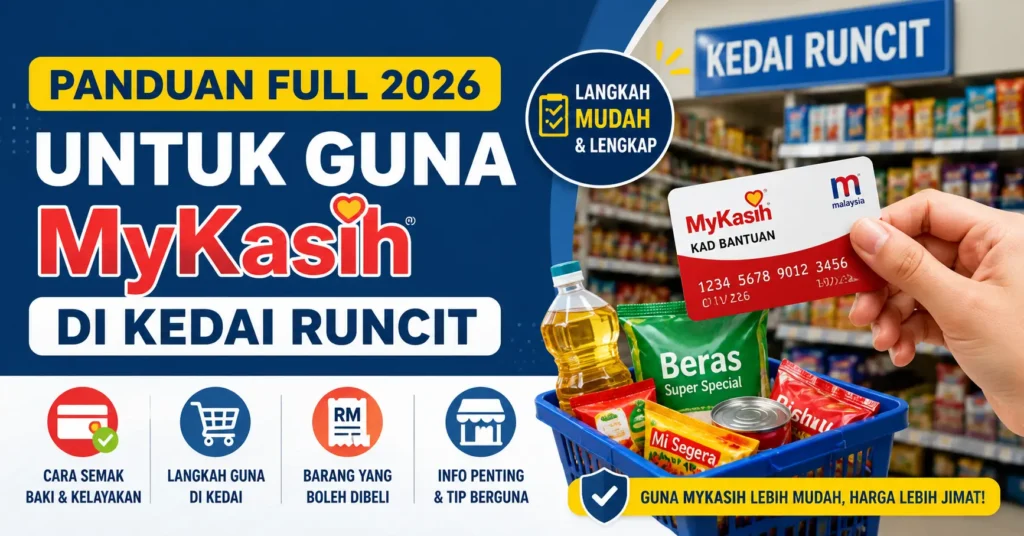 Panduan Full 2026 Untuk Guna MyKasih Di Kedai Runcit