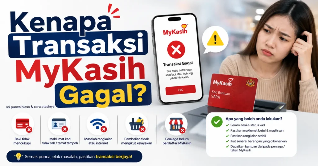 Kenapa Transaksi MyKasih Gagal?