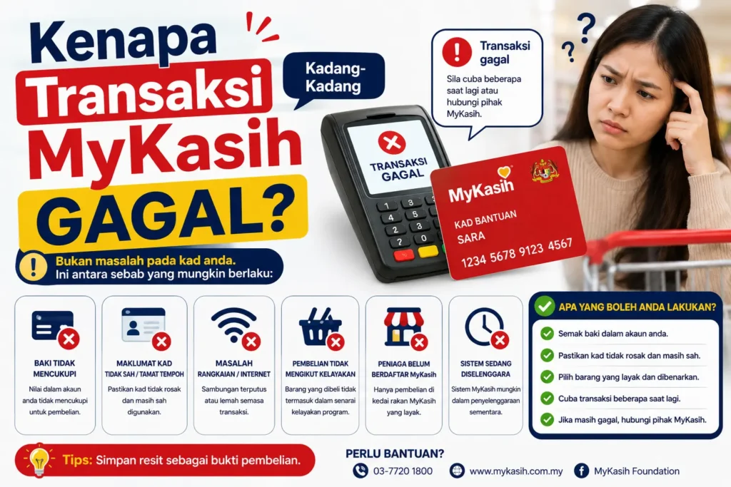 Kenapa Transaksi MyKasih Kadang-Kadang Gagal?