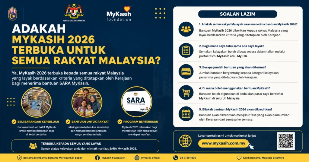 Adakah MyKasih 2026 Terbuka untuk Semua Rakyat Malaysia?