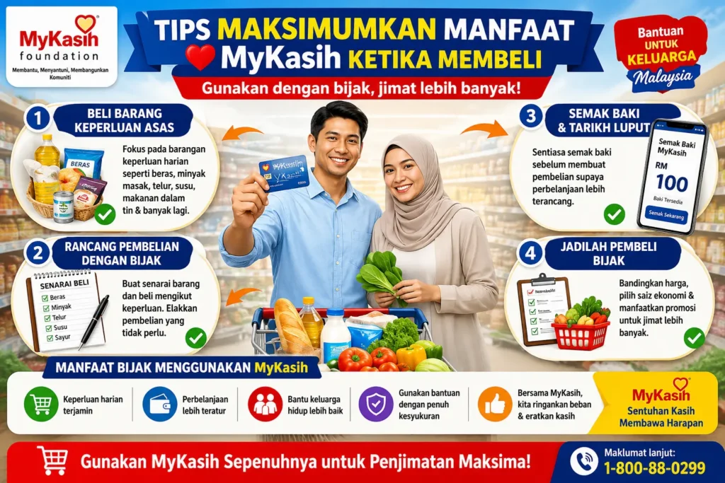 Tips Maksimumkan Manfaat MyKasih Ketika Membeli