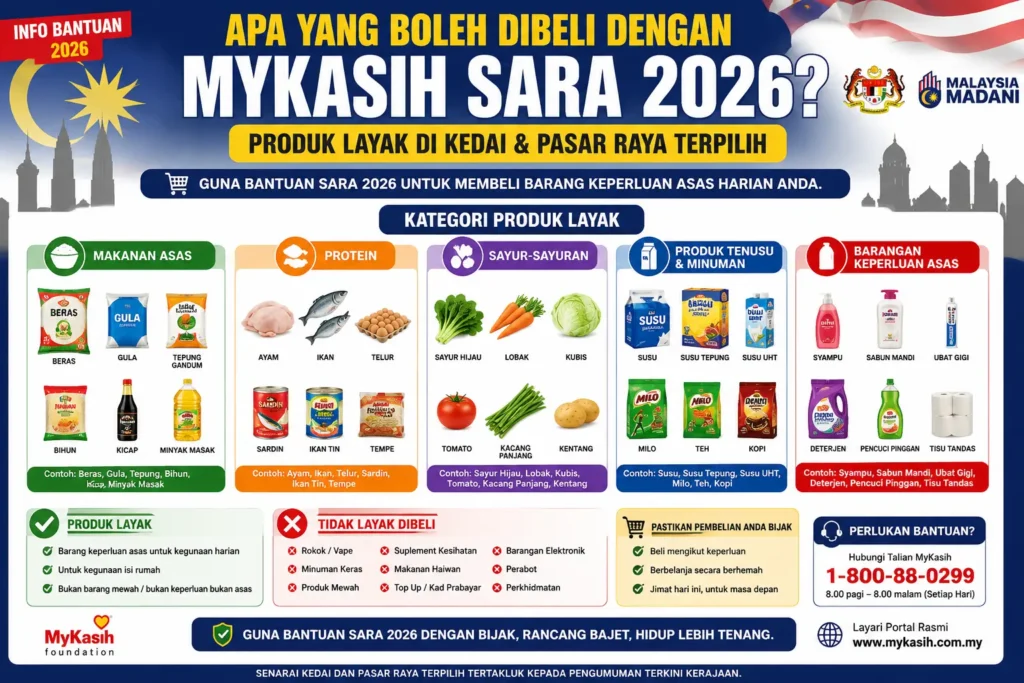 Apa Yang Boleh Dibeli Dengan MyKasih 2026? Produk Layak