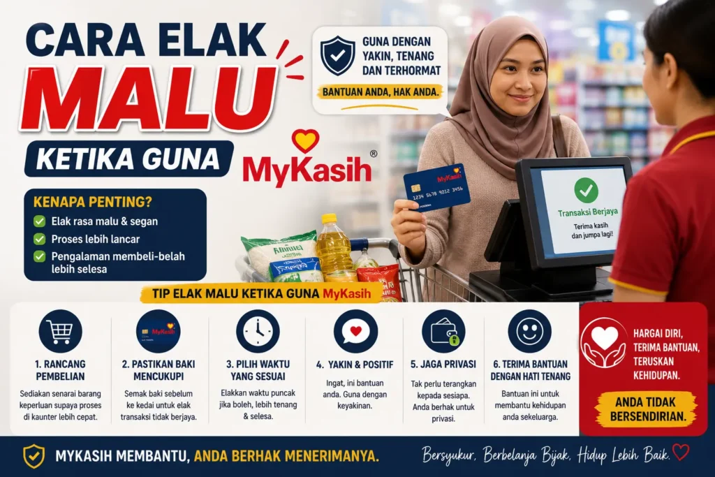 Cara Elak Malu Ketika Guna MyKasih