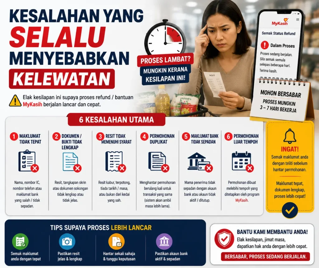 Kesalahan Yang Selalu Menyebabkan Kelewatan